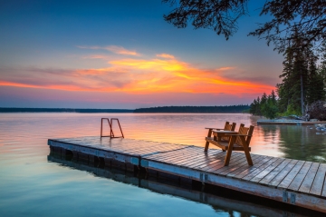 Clear Lake in Manitoba, Canada