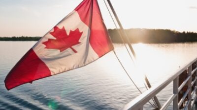 Canada lake flag
