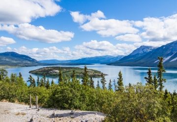 Bove Island and Tagish Lake, Yukon, Canada