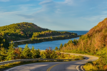 The Cabot Trail in Cape Breton, Nova Scotia, Canada