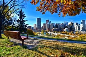 Downtown Calgary on a fall day