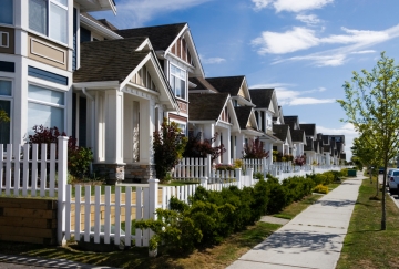 A typical street in Vancouver, British Columbia, Canada
