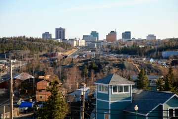 Downtown Yellowknife, Northwest Territories, Canada