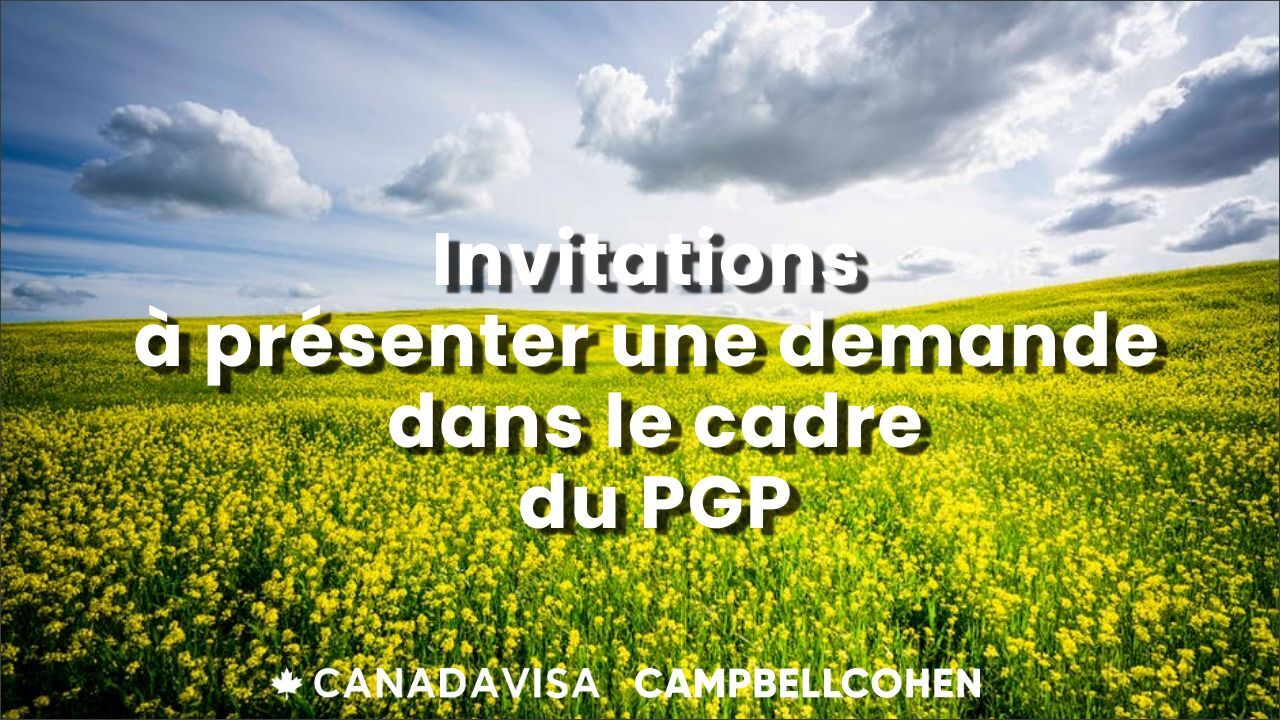 Invitations a presenter une demande PGP 2021