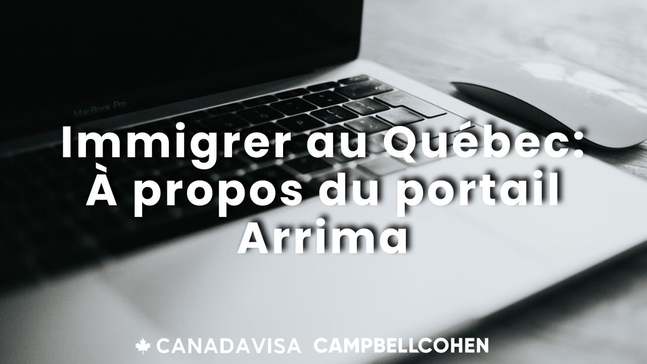 Quebec Arrima Portal FR