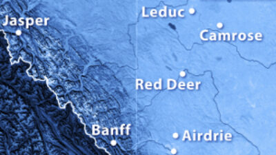 Alberta map inset