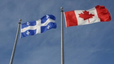 Qc canada flags