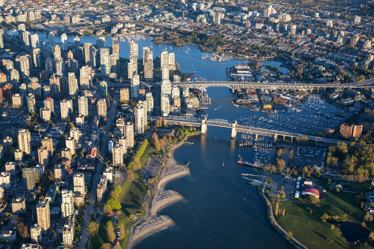 Downtown Vancouver Aerial View