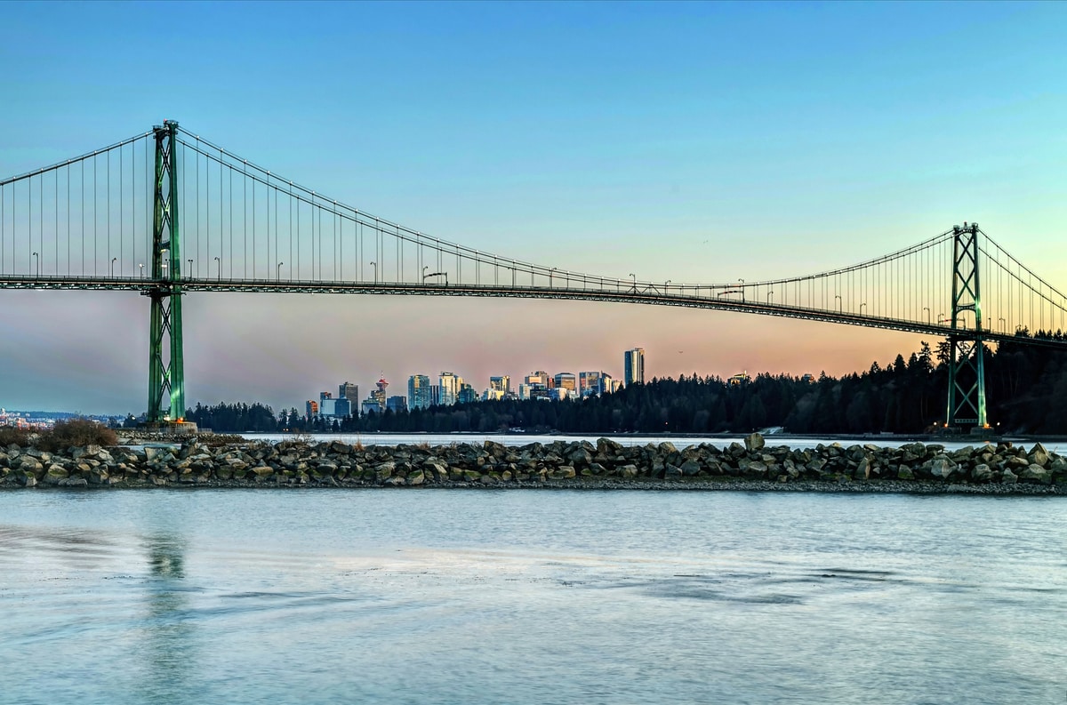 Lions Gate Bridge in Vancouver, B.C.