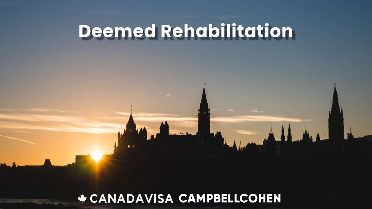 how to get deemed rehabilitation to enter canada