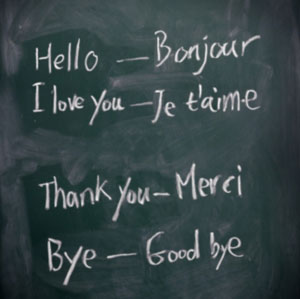 french and english french and english