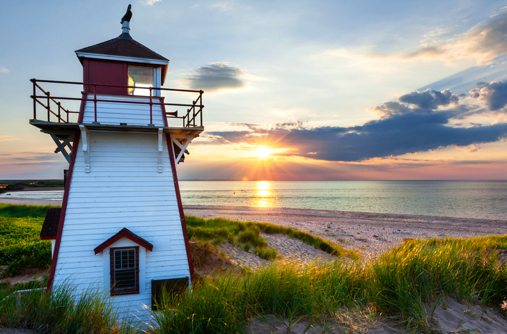 A light house in Prince Edward Island.