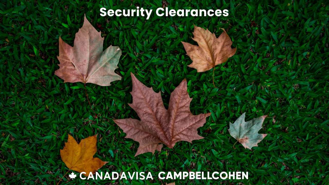 canadian security clearances for immigration police certificate
