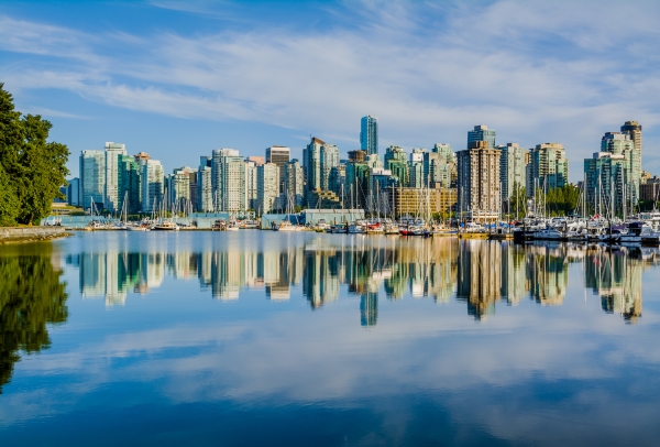 An afternoon view of the science museum in the city of Vancouver