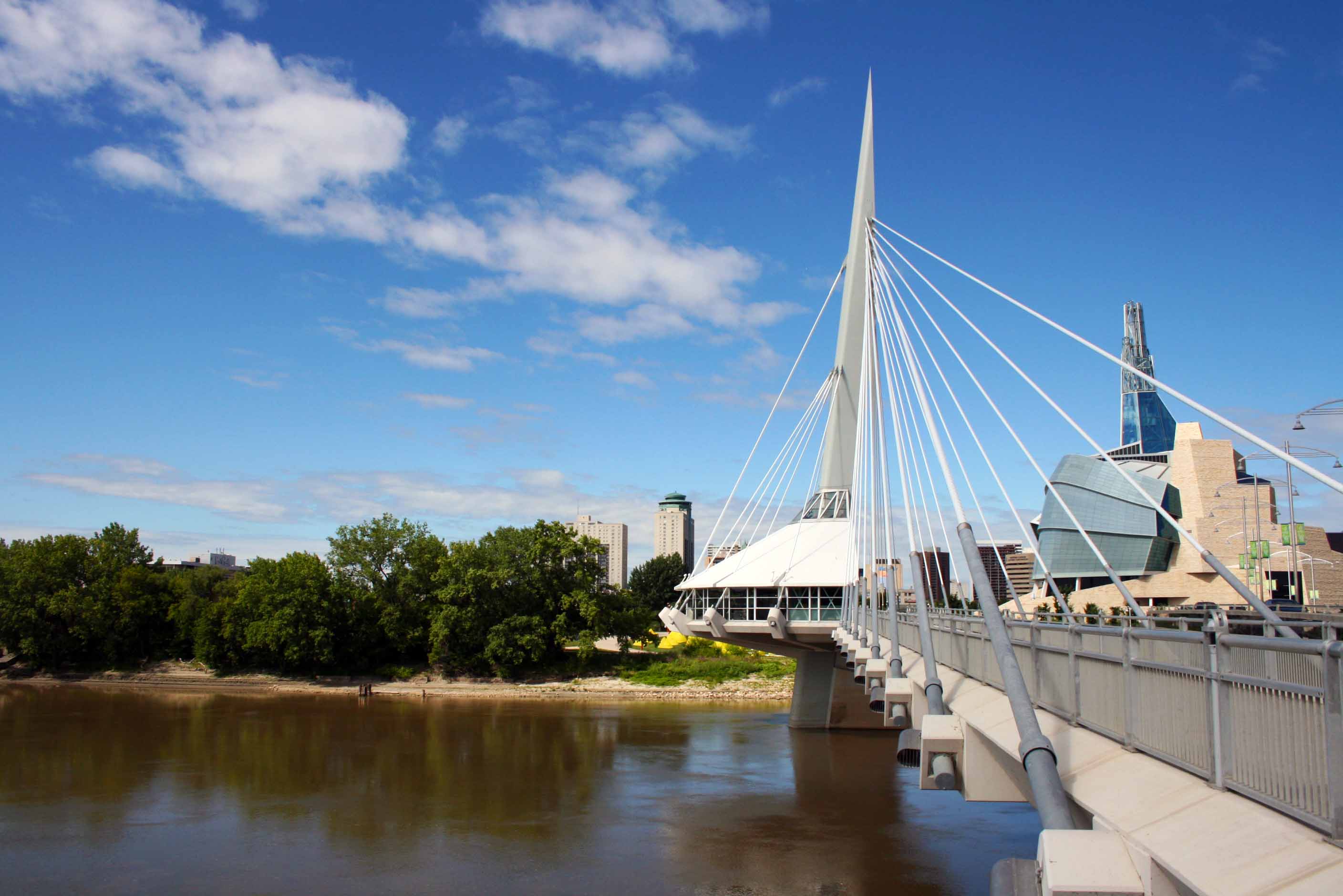 An image of a bridge in Winnipeg.
