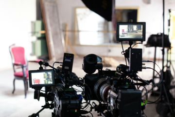 A movie set