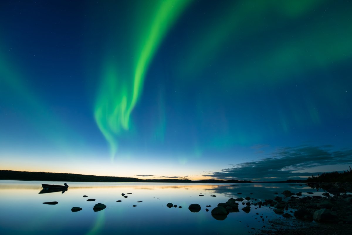 The Northern Lights in the Northwest Territories, Canada
