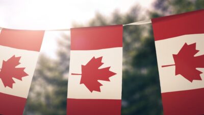 Optimized Three Canada Flags
